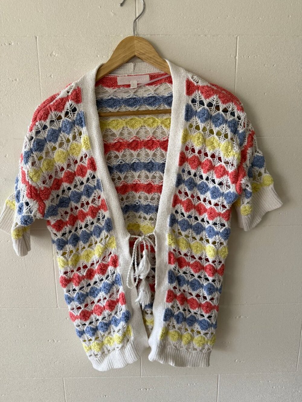 Adyson Parker | Colorful Crochet Knit Cardigan | Boho Colorful | Small
